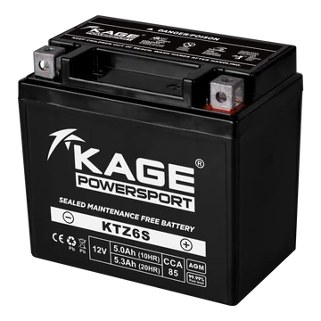 KAGE AGM MF YTX5L-BS (MF12V5-1A) 12V 5Ah 70A gyárilag üzembehelyezett motorkerékpár akkumulátor