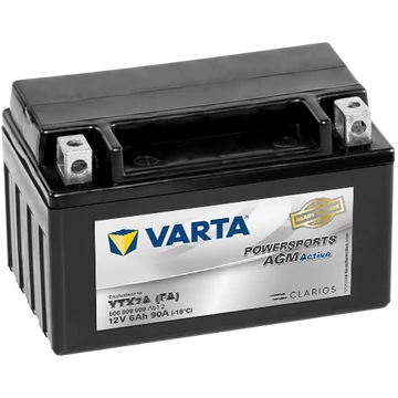 Varta Powersports AGM Active YTX7A-4  12V 6Ah 90A bal+ gyárilag üzembehelyezett motorakkumulátor (506909009A512)