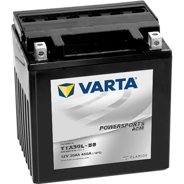 Varta Powersports AGM YTX30L-BS  12V 30Ah 450A jobb+ motorakkumulátor (530905045A514)