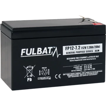 Fulbat 12V 7.2Ah VRLA akkumulátor T1