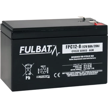 Fulbat Cyclic 12V C5/6,3Ah C20/8Ah meghajtó akkumulátor
