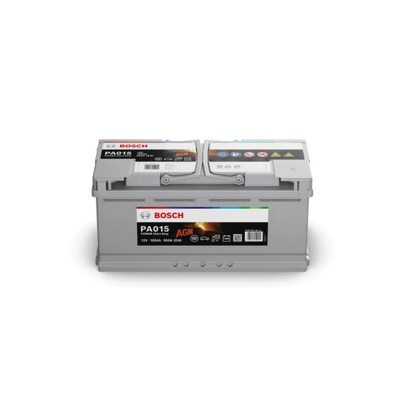 Bosch Power AGM 12V 105Ah 950A jobb+ akkumulátor (0092PA0150)