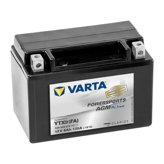 Varta Powersports AGM Active YTX9 12V 8Ah 135A bal+ motorakkumulátor
