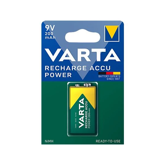 Varta Rechargeable Accu 9V 200 mAh tölthető elem
