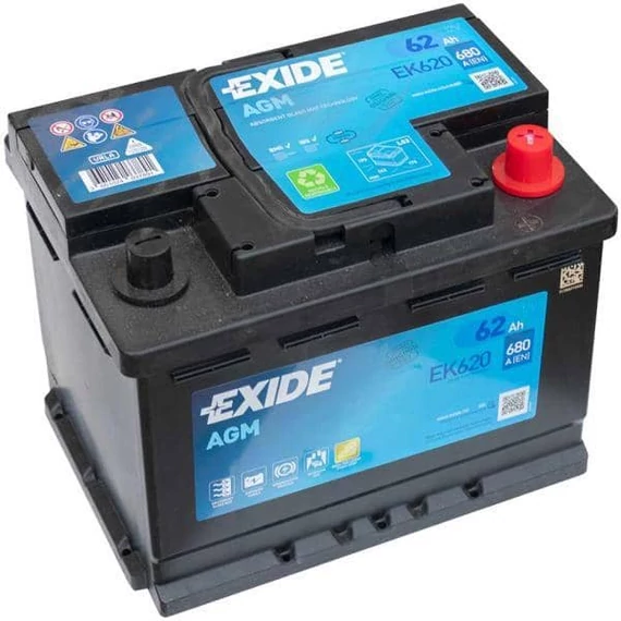 Exide AGM  62 Ah 680A akkumulátor