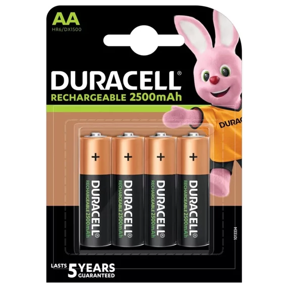 Duracell preCharged AA 2500 mAh tölthető elem