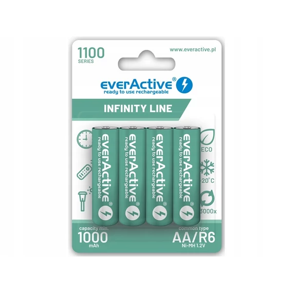 everActive AA 1100 mAh tölthető elem