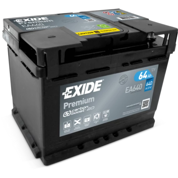 Exide Premium EA640 64Ah 640A right+ (EA640) 