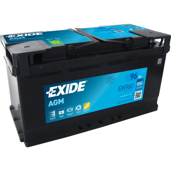 Exide AGM 96Ah 850A akkumulátor