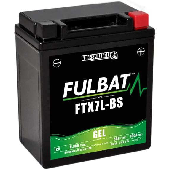 Fulbat GEL YTX7L-BS 12V 6,3Ah 100A motorkerékpár akkumulátor