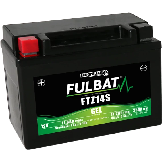 Fulbat GEL YTZ14S 12V 11,8Ah 230A motorkerékpár akkumulátor
