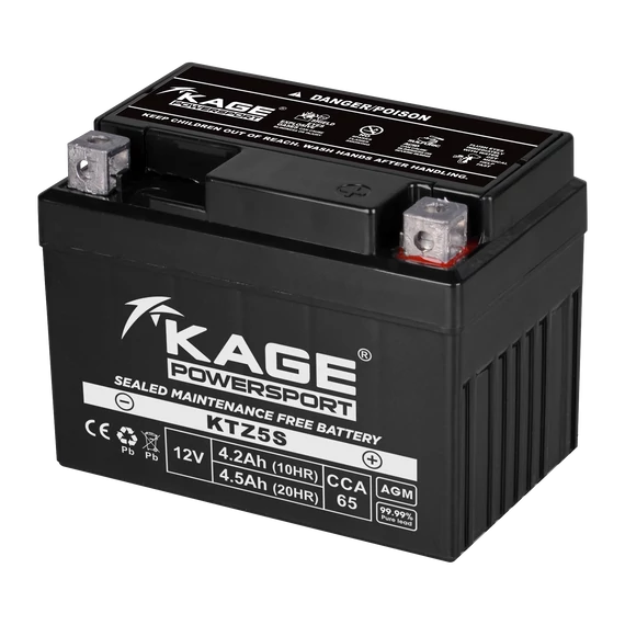 KAGE MF YTZ5S 12V 4,5Ah 70A gyárilag üzembehelyezett motorakkumulátor