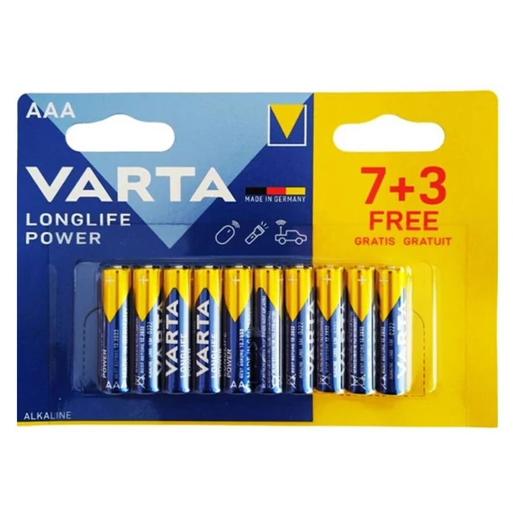 Varta Longlife Power LR03/AAA elem 10/bliszter