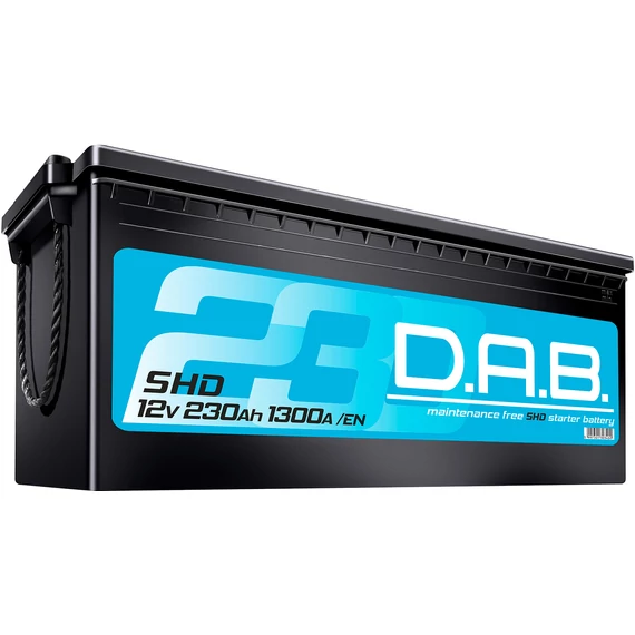 DAB SHD 12V 230Ah 1300A akkumulátor