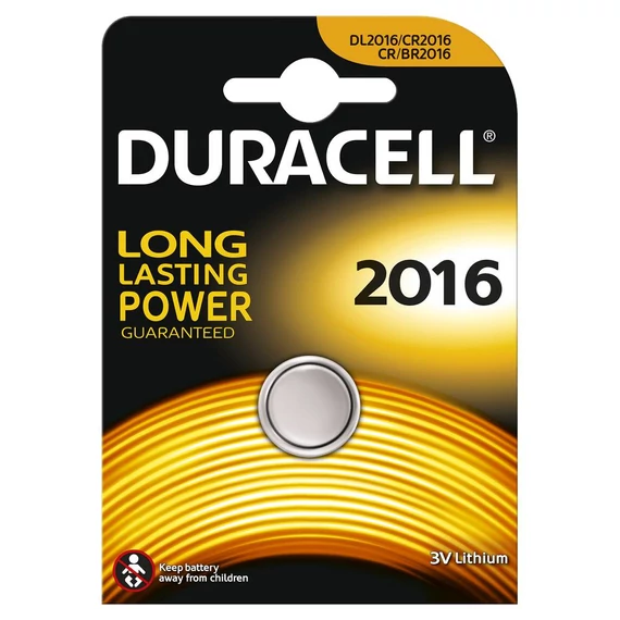 Duracell Lithium 2016 3V gombelem