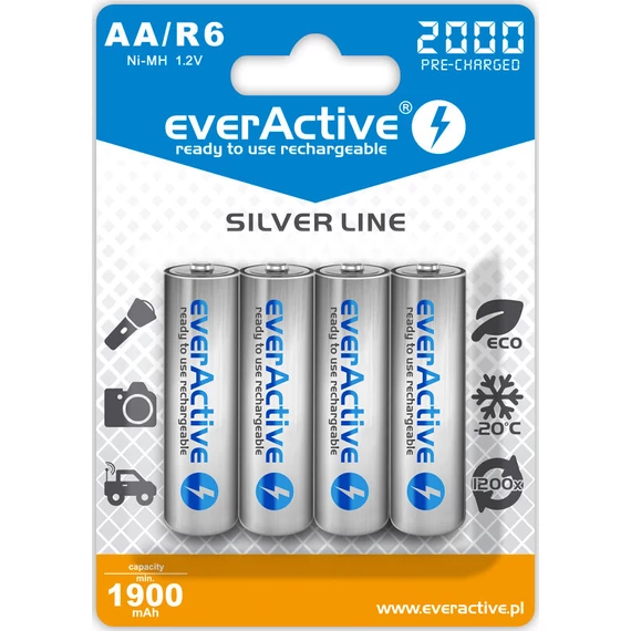 everActive AA 2000 mAh Ni-MH tölthető elem
