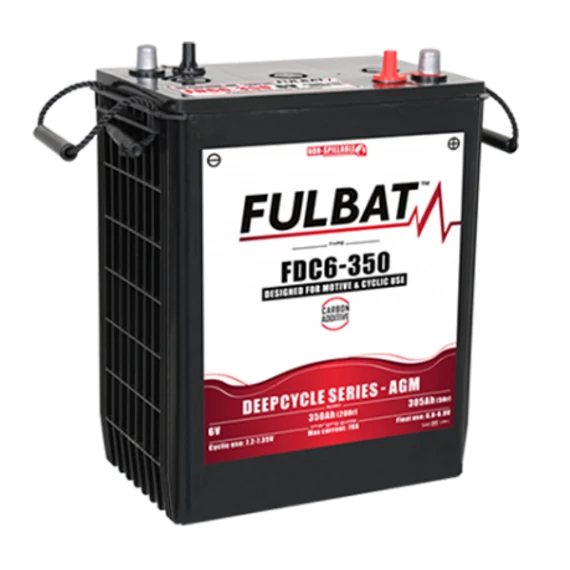 Fulbat Deep Cycle AGM Carbon 6V C5/305Ah C20/350Ah meghajtó akkumulátor