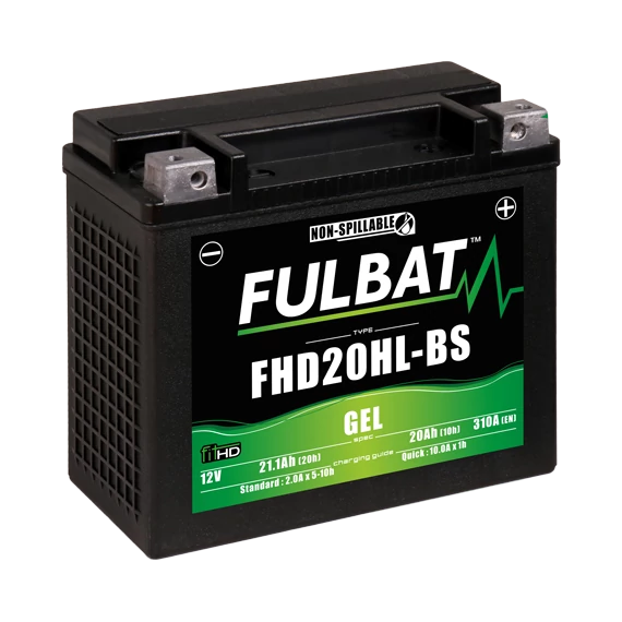 Fulbat GEL HD20HL-BS 12V 21,1Ah 310A motorkerékpár akkumulátor