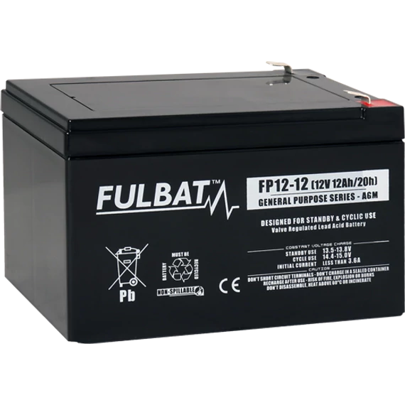 Fulbat 12V 12Ah T2 VRLA akkumulátor