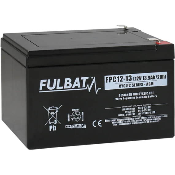 Fulbat Cyclic 12V C5/11,4Ah C20/13,9Ah meghajtó akkumulátor