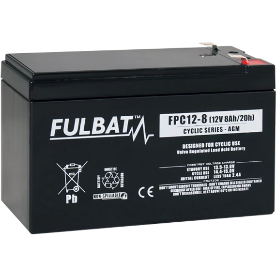 Fulbat Cyclic 12V C5/6,3Ah C20/8Ah meghajtó akkumulátor