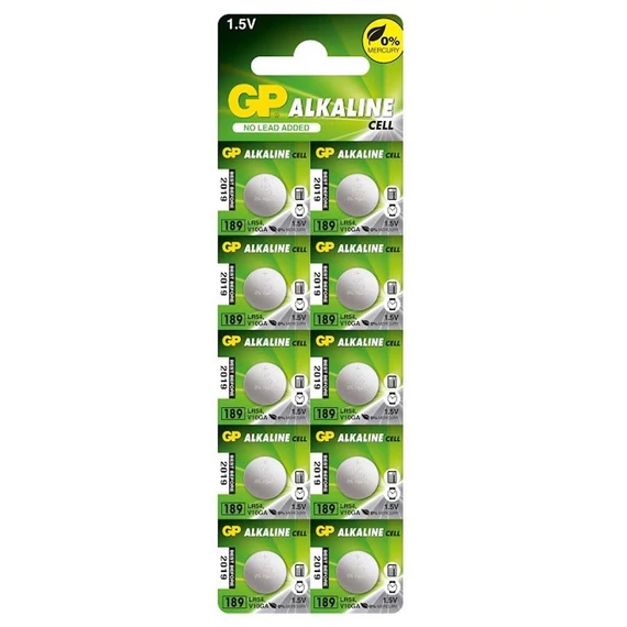 GP Alkaline LR54 1,5V elem