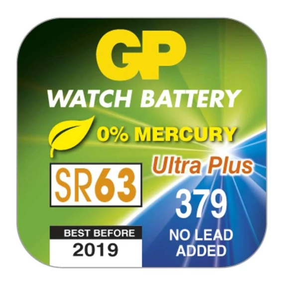 GP Silver Oxide 379/SR63/SR521 1,5V gombelem