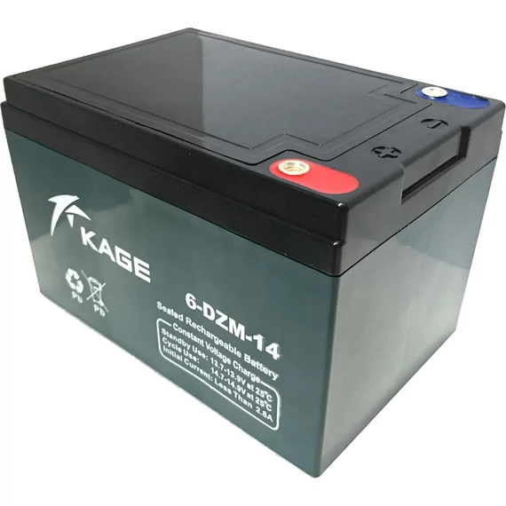 Kage E-Bike 12V 14Ah VRLA (ciklikus) elektromos kerékpár akkumulátor