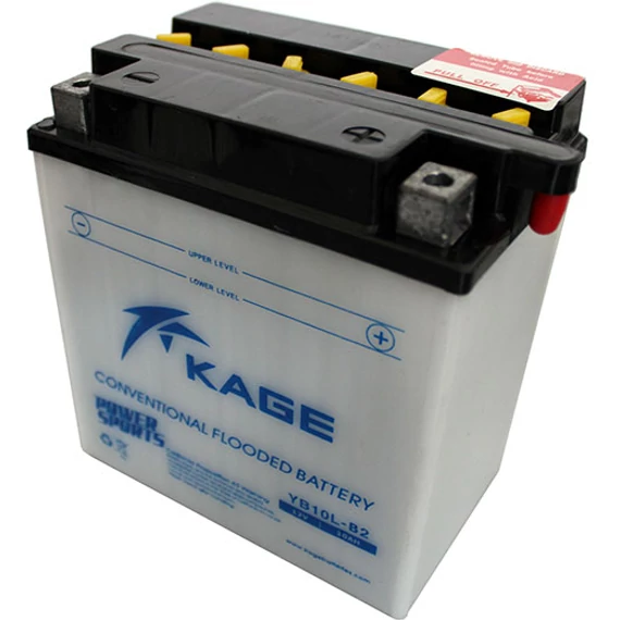 KAGE Conventional YB10L-B2 12V 10Ah 140A motorakkumulátor