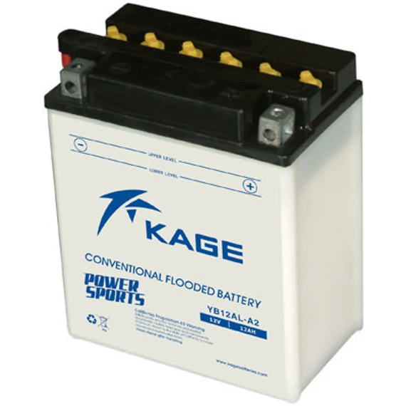 KAGE Conventional YB12AL-A2 12V 12Ah 135A motorakkumulátor