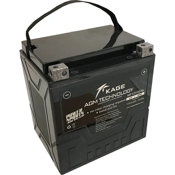 KAGE MF YIX30L-BS 12V 29Ah 380A gyárilag üzembehelyezett motorakkumulátor