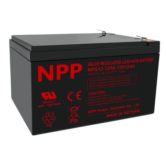 NPP 12V C20/12Ah Deep Cycle Gel akkumulátor