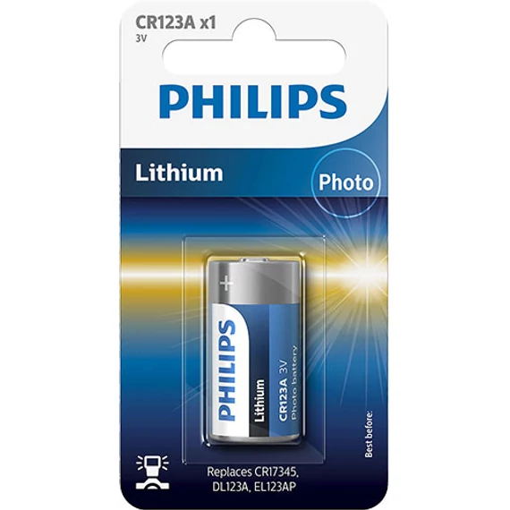 Philips CR123A 3V lítium elem