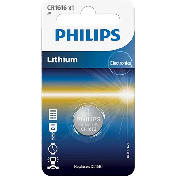 Philips CR 1616 3V lítium gombelem