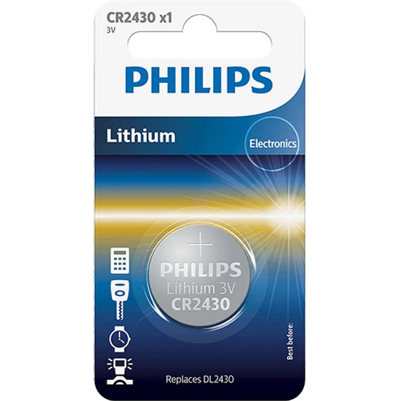 Philips CR 2430 3V lítium gombelem