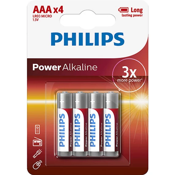 Philips Power Alkaline LR03/AAA elem