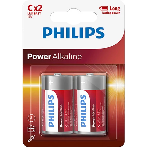 Philips Power Alkaline LR14/C elem