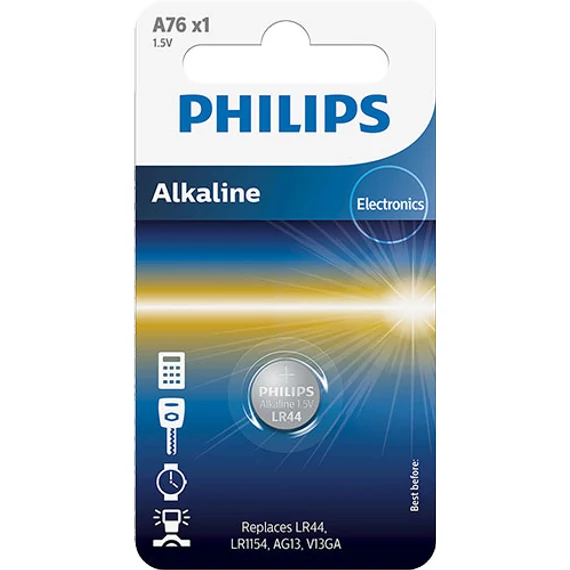 Philips LR44 (A76, V13GA, LR1154) gombelem