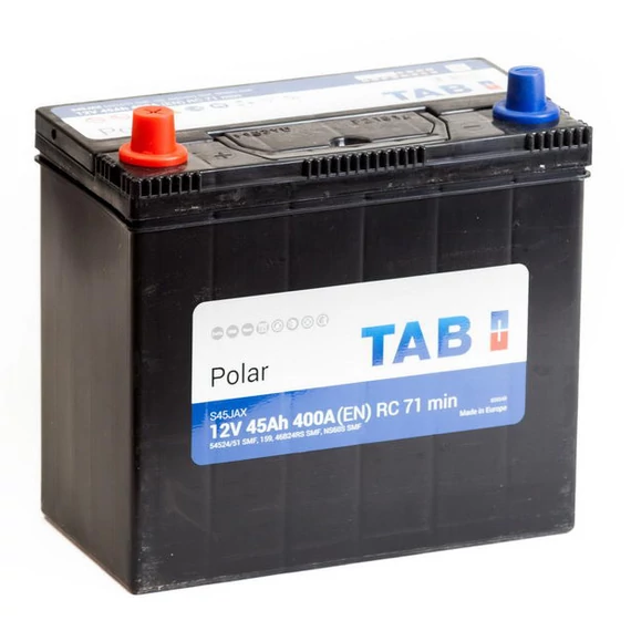 TAB Polar 45 Ah 360A Asia bal+