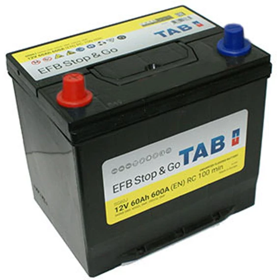 TAB Stop & Go EFB 60 Ah 600A ASIA bal+