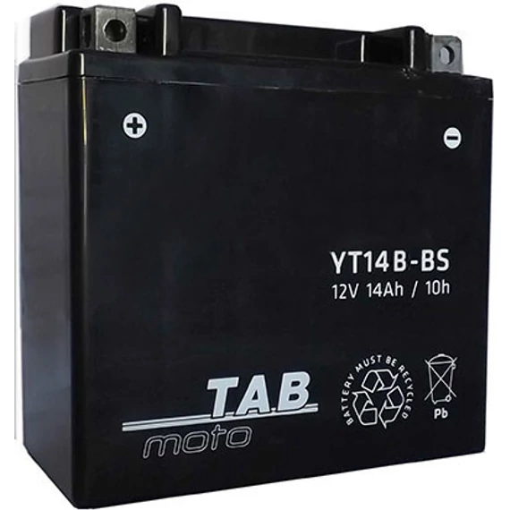 TAB Moto AGM YT14B-BS 12V 12Ah 135A bal+ motorakkumulátor
