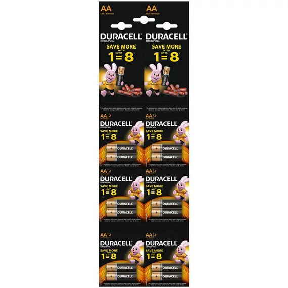 Duracell Basic LR6/AA 10x2 elem