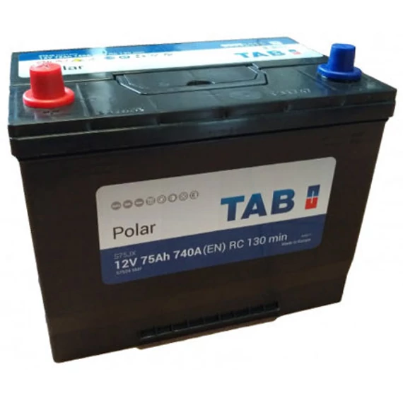 TAB Polar 75 Ah 740A Asia bal+ akkumulátor